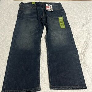 Signature Levi Strauss Jeans Men Flex Straight 38x30 New